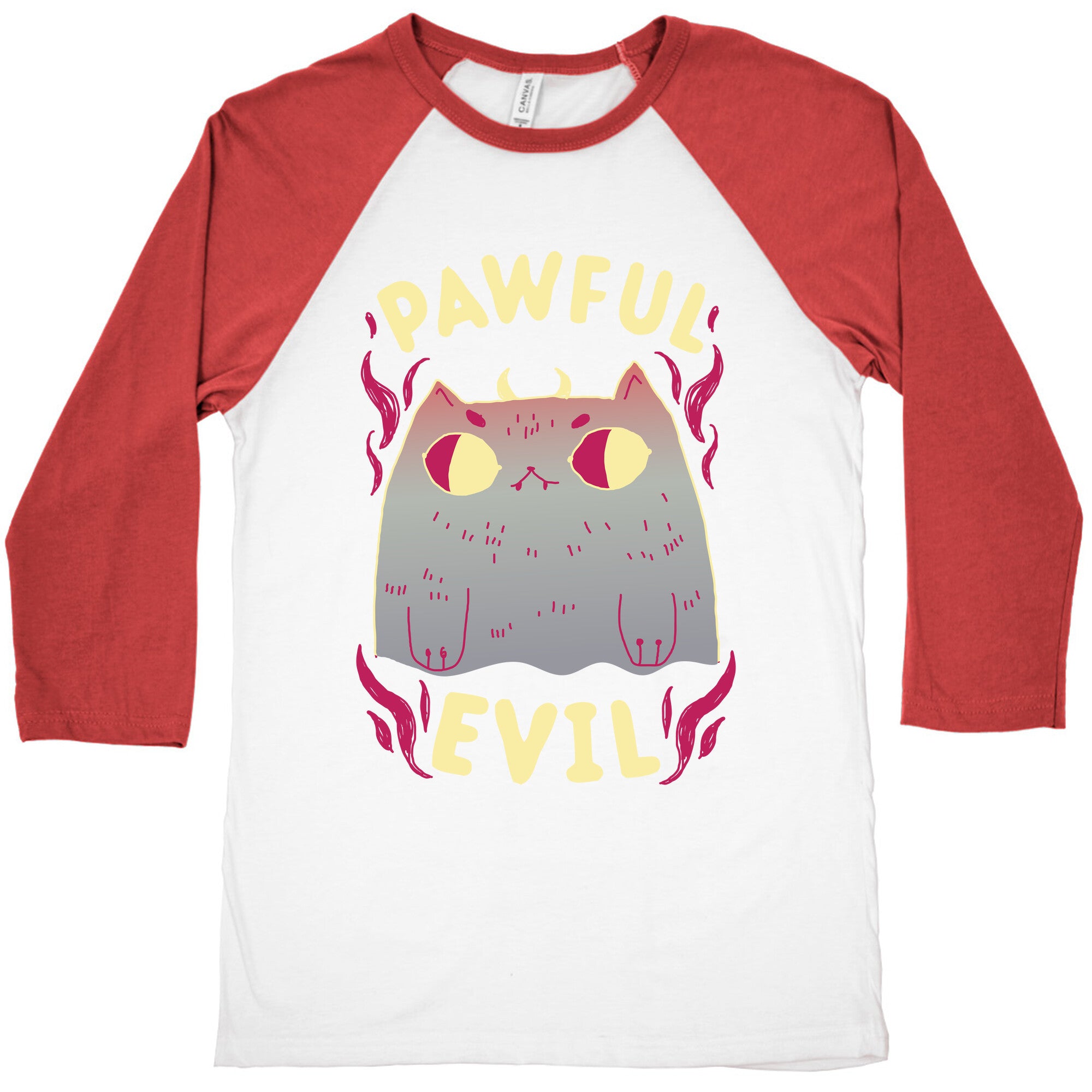 Pawful Evil Baseball Tee